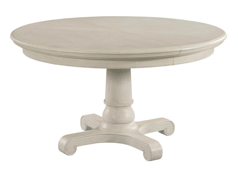CASWELL ROUND DINING TABLE - COMPLETE
