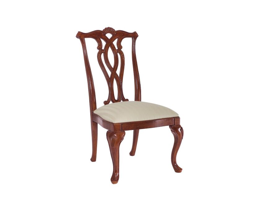PIERCED BACK SIDE CHAIR
