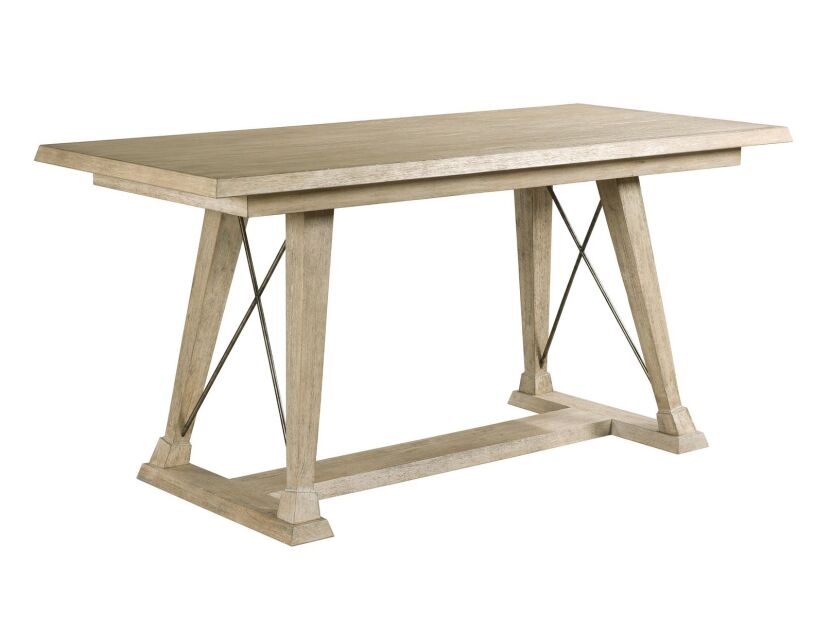 CLAYTON COUNTER HEIGHT TRESTLE TABLE COMPLETE