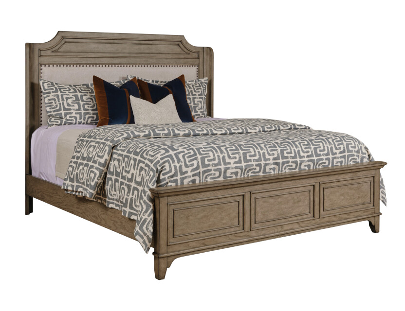 ENGELS UPHOLSTERED QUEEN BED COMPLETE Primary Select