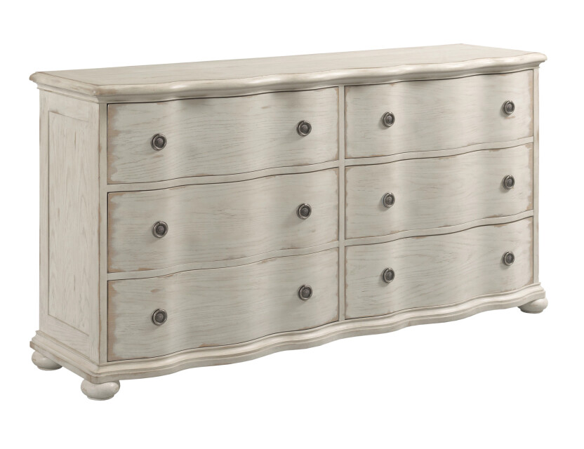 HELENE SIX DRAWER DRESSER-CRÈME