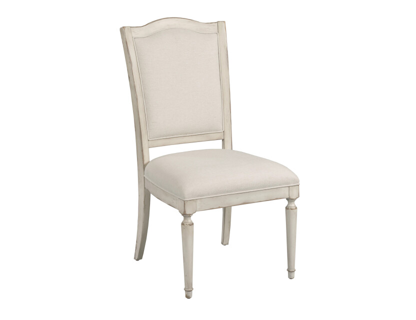 DANIELLA UPHOLSTERED SIDE CHAIR - CRÈME