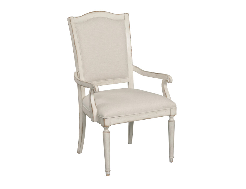 DANIELLA UPHOLSTERED ARM CHAIR - CRÈME