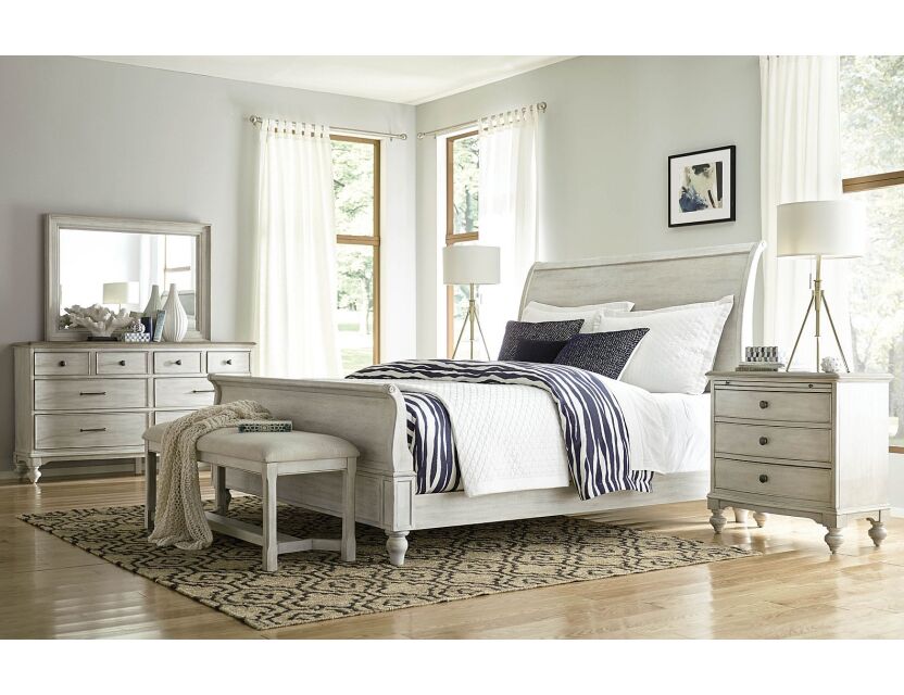 HANOVER SLEIGH CAL KING BED COMPLETE Room Scene 1