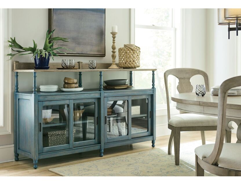 DORSET CREDENZA BLUE Room Scene 1