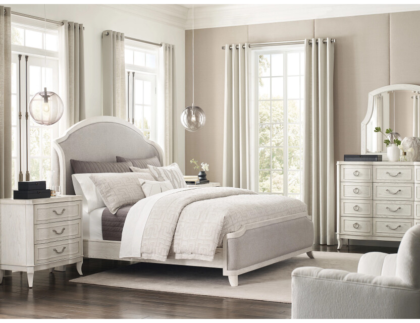 CARLYN UPHOLSTERED QUEEN BED - COMPLETE Room Scene 1