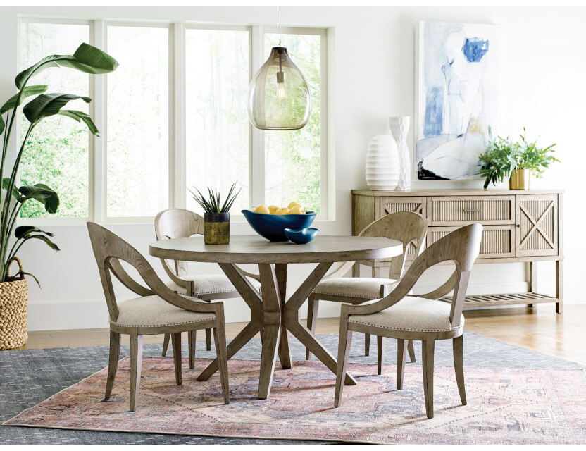 HARDY ROUND DINING TABLE COMPLETE Room Scene 1