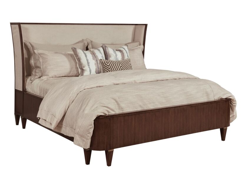 MORRIS UPHOLSTERED KING BED COMPLETE Primary Select